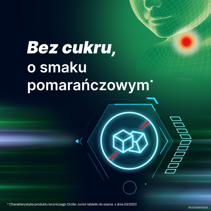 Orofar Junior, tabletki, 24 szt. KRÓTKA DATA 31.08.2026