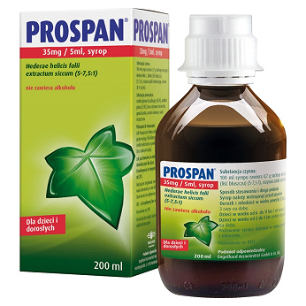 Prospan , syrop wykrztuśny na kaszel mokry, 200 ml