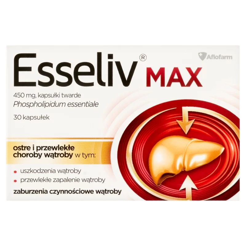 Esseliv Max, kapsułki na ostre i przewlekłe choroby wątroby, 30 szt.