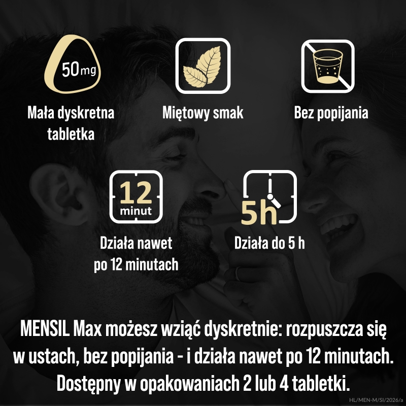 Mensil Max , tabletki na erekcję, 4 szt.