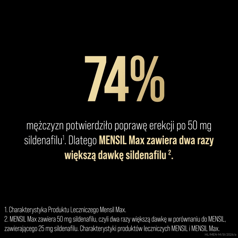 Mensil Max , tabletki na erekcję, 4 szt.