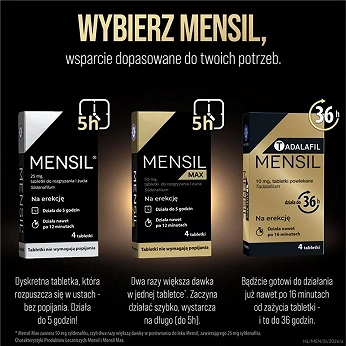 Mensil Max , tabletki na erekcję, 4 szt.