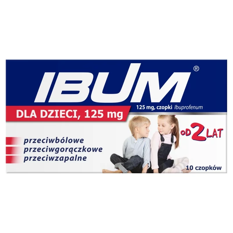 Ibum dla dzieci czopki doodbytnicze , 125 mg, 10 szt.