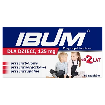 Ibum dla dzieci, czopki doodbytnicze , 125 mg, 10 szt.