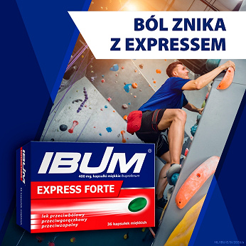 Ibum Express Forte, kapsułki na bóle różnego nasilenia, 36 szt.