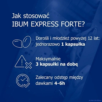 Ibum Express Forte, kapsułki na bóle różnego nasilenia, 36 szt.