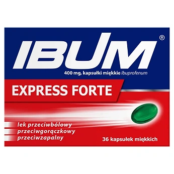 Ibum Express Forte, kapsułki na bóle różnego nasilenia, 36 szt.