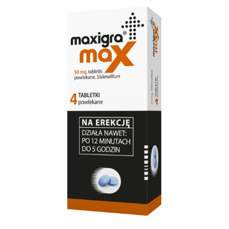 Maxigra Max, tabletki na erekcję, 4 szt.