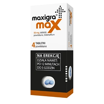 Maxigra Max, tabletki na erekcję, 4 szt.
