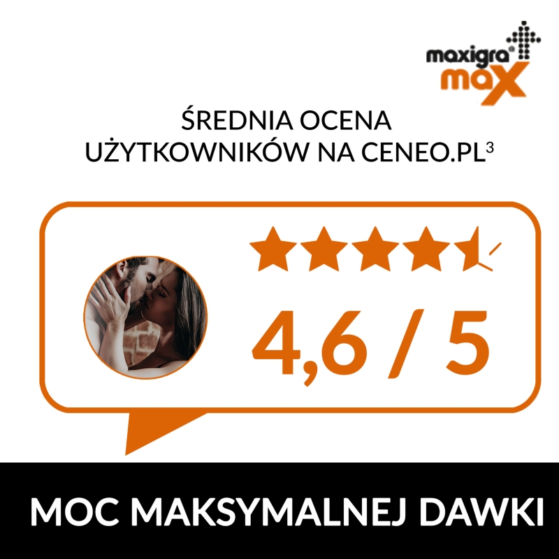 Maxigra Max, tabletki na erekcję, 4 szt.