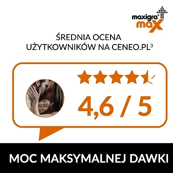 Maxigra Max, tabletki na erekcję, 4 szt.