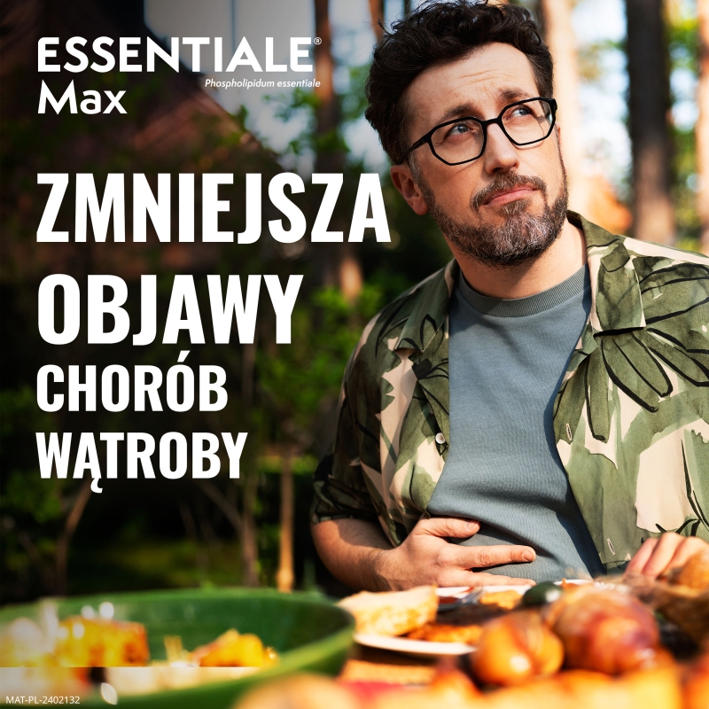 Essentiale Max, kapsułki roślinne na choroby wątroby, 30 szt.