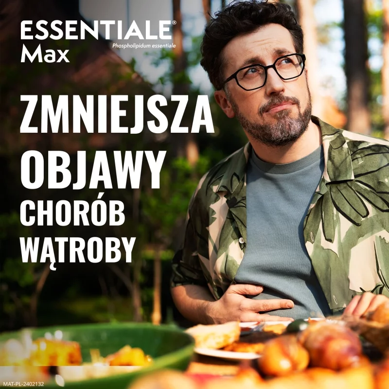 Essentiale Max, kapsułki roślinne na choroby wątroby, 30 szt.
