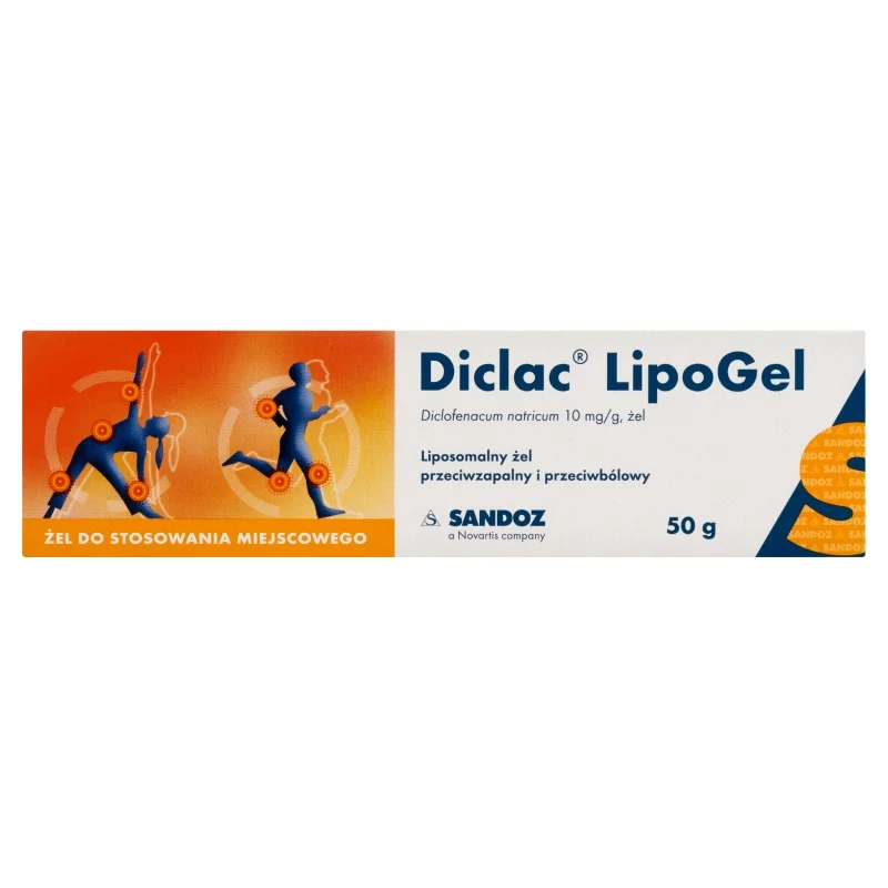 Diclac Lipogel, żel przeciwbólowy i przeciwzapalany, 50 g