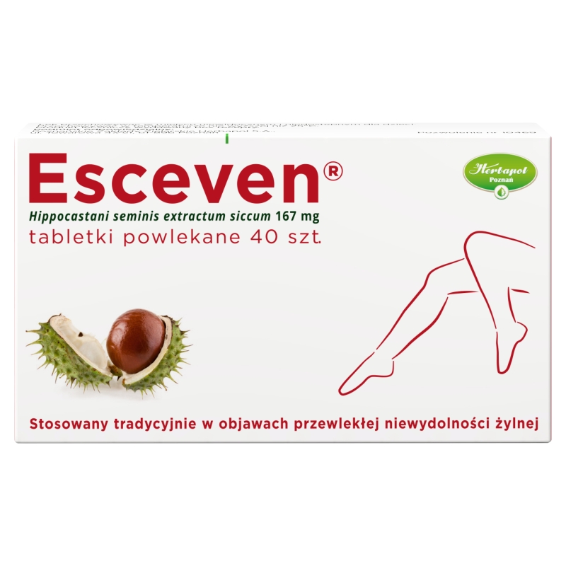 Esceven tabletki na żylaki z kasztanowcem, 40 szt.