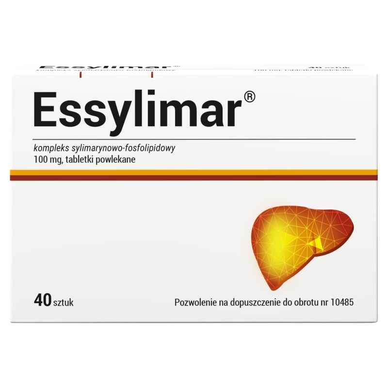 Essylimar tabletki na zaburzenia czynności wątroby, 40 szt.