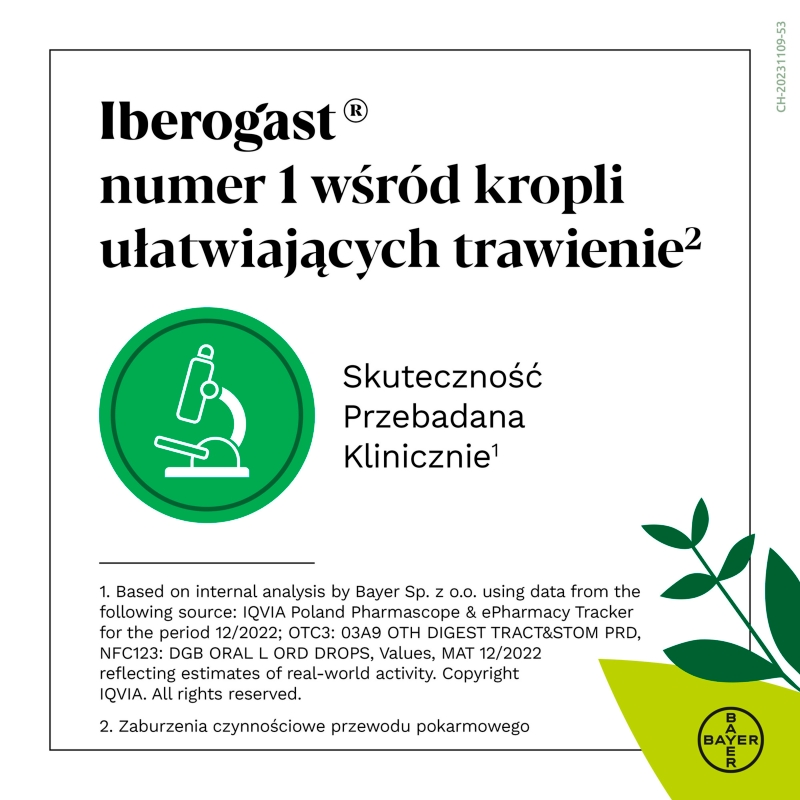 Iberogast, płyn na zaburzenia żołądkowo-jelitowe, butelka 50 ml