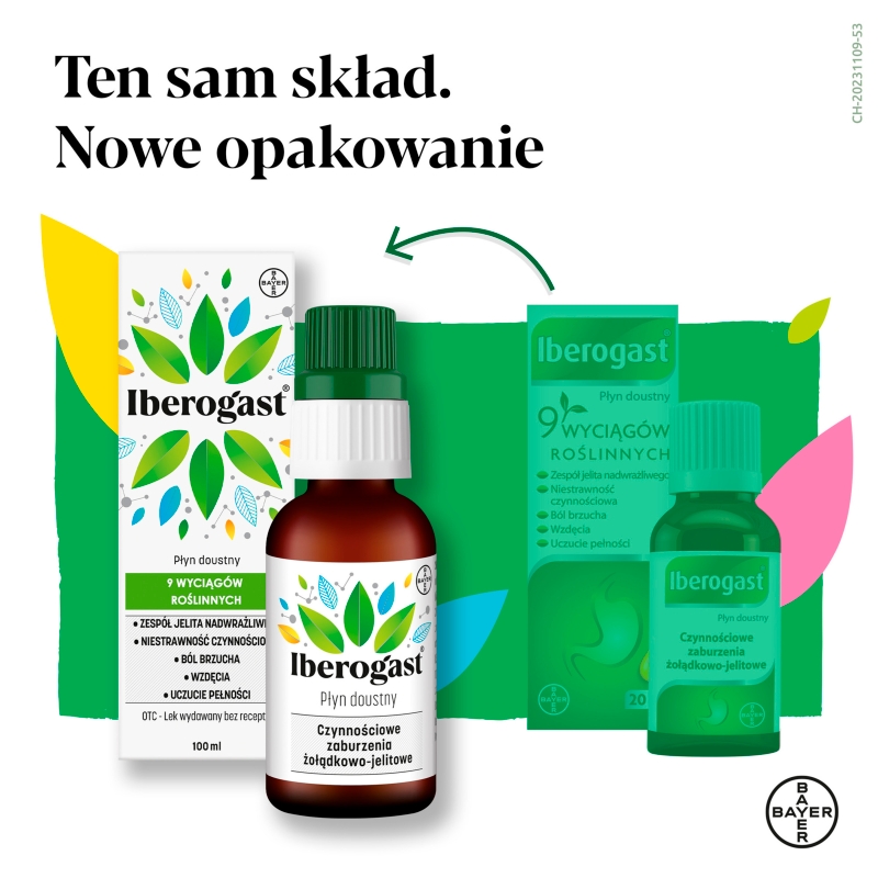 Iberogast , płyn doustny na zaburzenia żołądkowo-jelitowe, 100 ml
