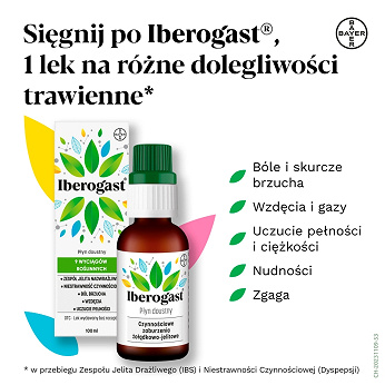 Iberogast , płyn doustny na zaburzenia żołądkowo-jelitowe, 100 ml