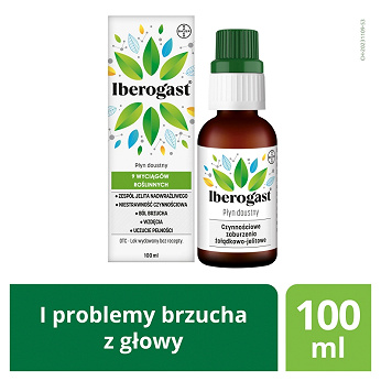 Iberogast , płyn doustny na zaburzenia żołądkowo-jelitowe, 100 ml