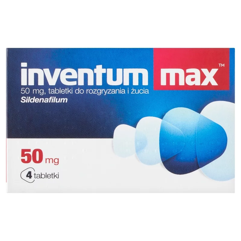 Inventum Max  tabletki do rozgryzania i żucia na potencję, 4 szt.