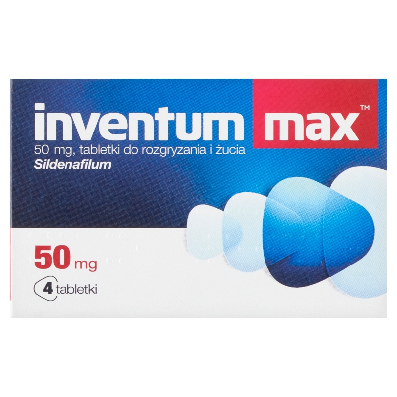Inventum Max , tabletki do rozgryzania i żucia na potencję, 4 szt.