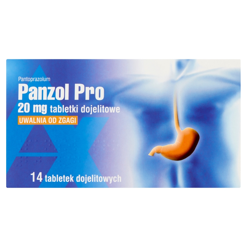 Panzol Pro tabletki na zgagę, 14 szt. 