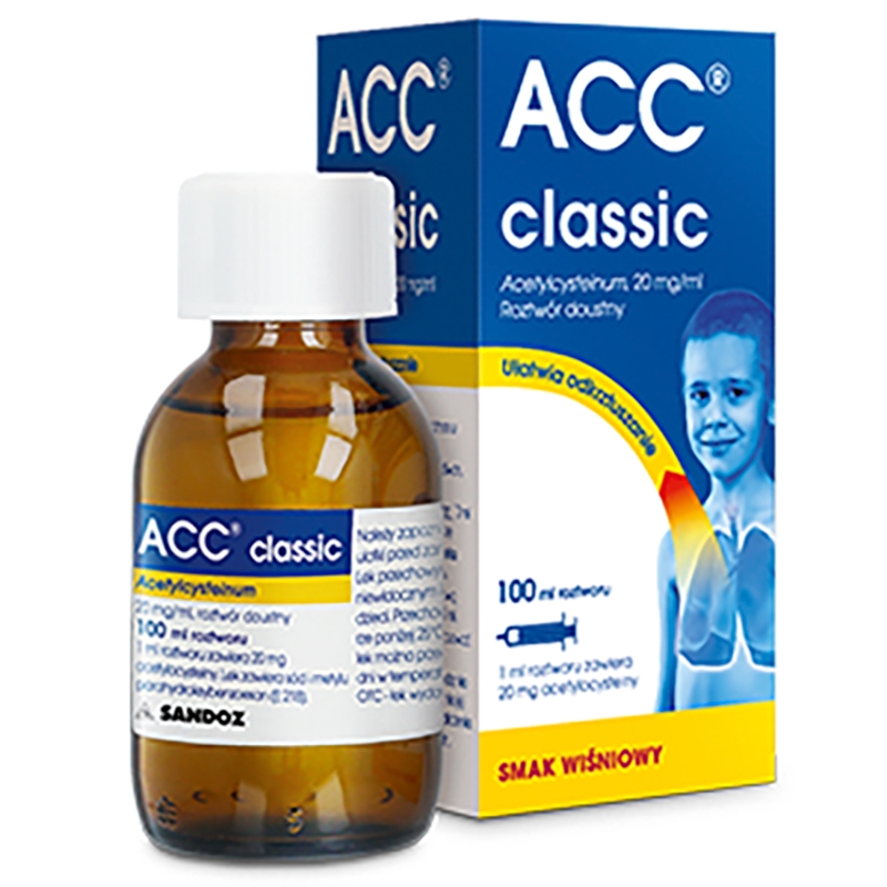 ACC classic, roztwór na kaszel mokry, butelka 100 ml
