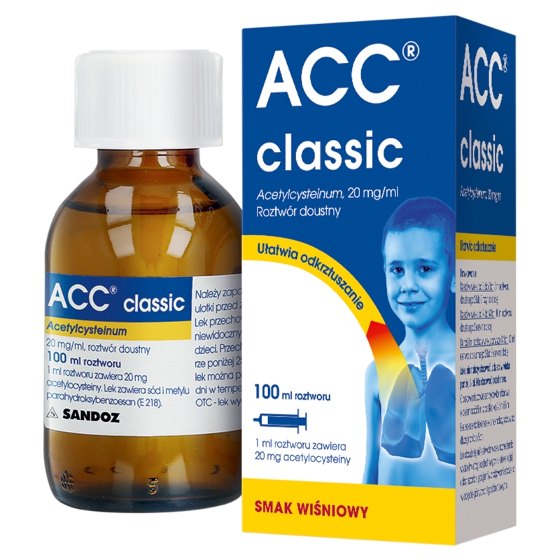 ACC classic, roztwór na kaszel mokry, butelka 100 ml