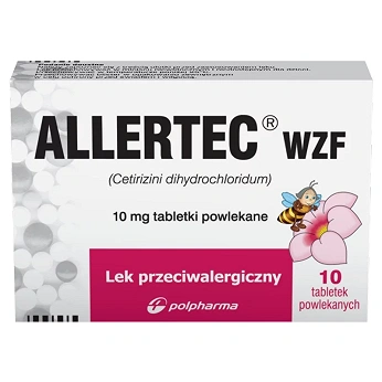 Allertec WZF , tabletki na alergię, 10 szt.
