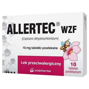 Allertec WZF , tabletki na alergię, 10 szt.
