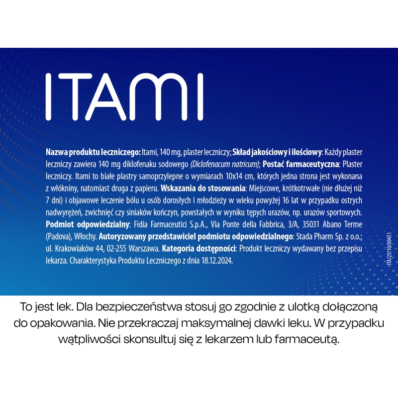Itami, plaster leczniczy, 10 szt.