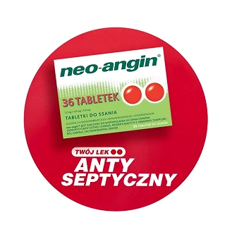 Neo-Angin, tabletki do stosowania w stanach zapalnych jamy ustnej oraz bólu gardła, 36 szt.