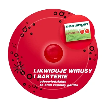 Neo-Angin, tabletki do stosowania w stanach zapalnych jamy ustnej oraz bólu gardła, 36 szt.