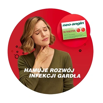 Neo-Angin, tabletki do stosowania w stanach zapalnych jamy ustnej oraz bólu gardła, 36 szt.