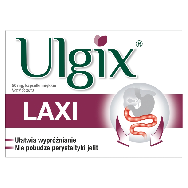 Ulgix Laxi, kapsułki na wzdęcia i problemy trawienne, 30 szt.