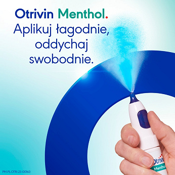 Otrivin Menthol, aerozol udrażniający nos i ułatwiający oddychanie, butelka 10 ml