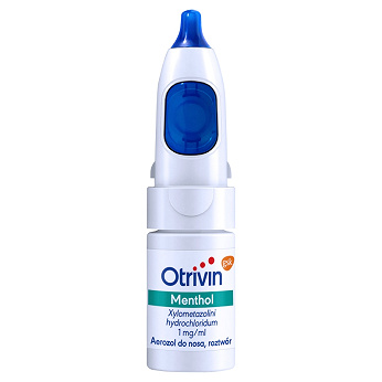 Otrivin Menthol, aerozol udrażniający nos i ułatwiający oddychanie, butelka 10 ml