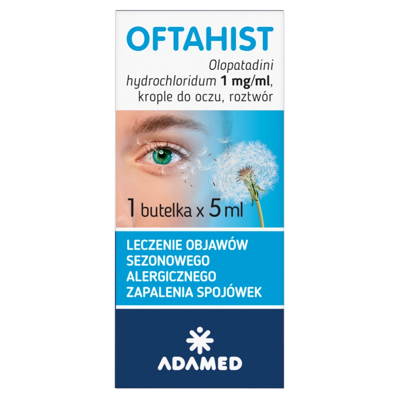 Oftahist krople do oczu na alergiczne zapalenie spoj&oacute;wek, butelka 5 ml