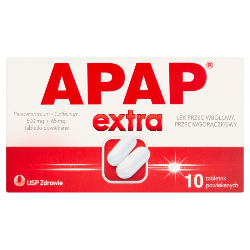 Apap Extra tabletki na ból o różnym pochodzeniu, 10 szt.