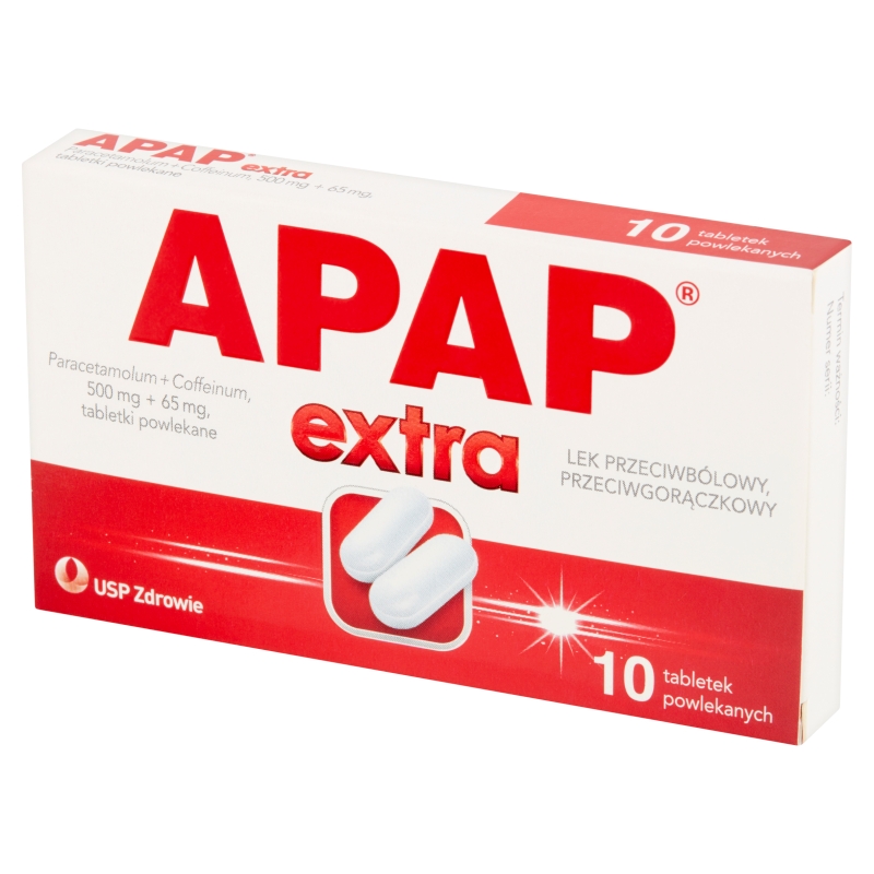 Apap Extra, tabletki na ból o różnym pochodzeniu, 10 szt.