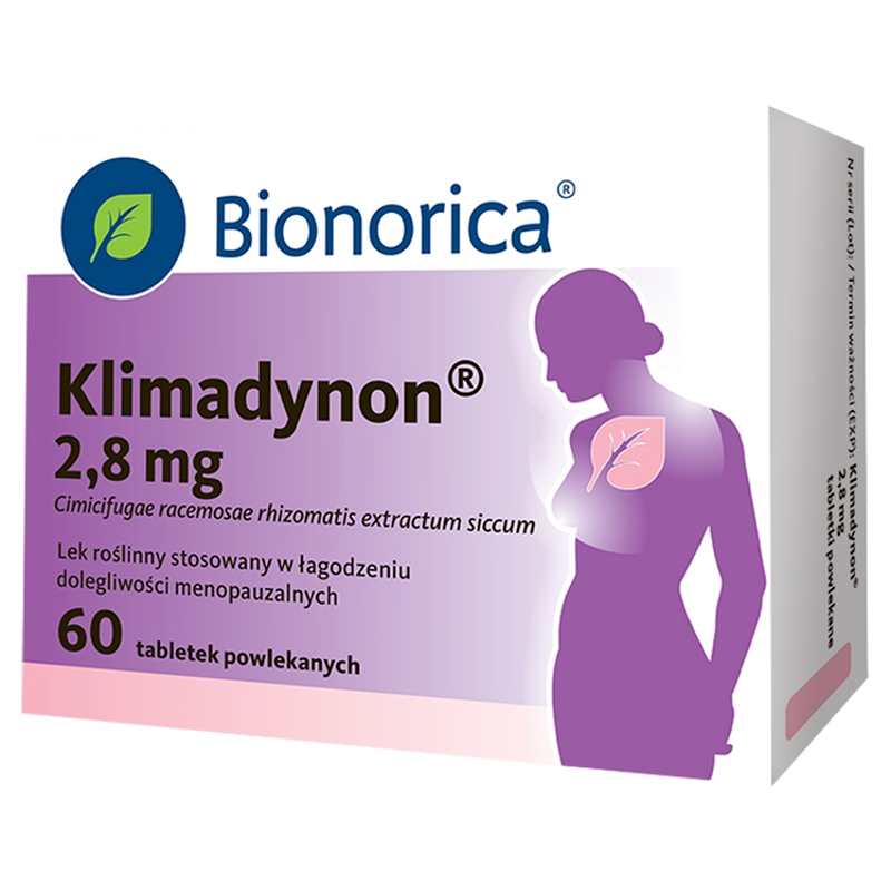 Klimadynon  tabletki powlekane wspomagające w dolegliwościach menopauzalnych, 60 szt.
