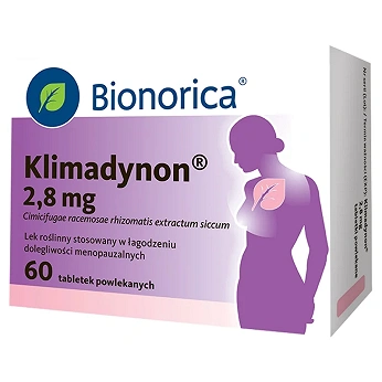 Klimadynon , tabletki powlekane wspomagające w dolegliwościach menopauzalnych, 60 szt.