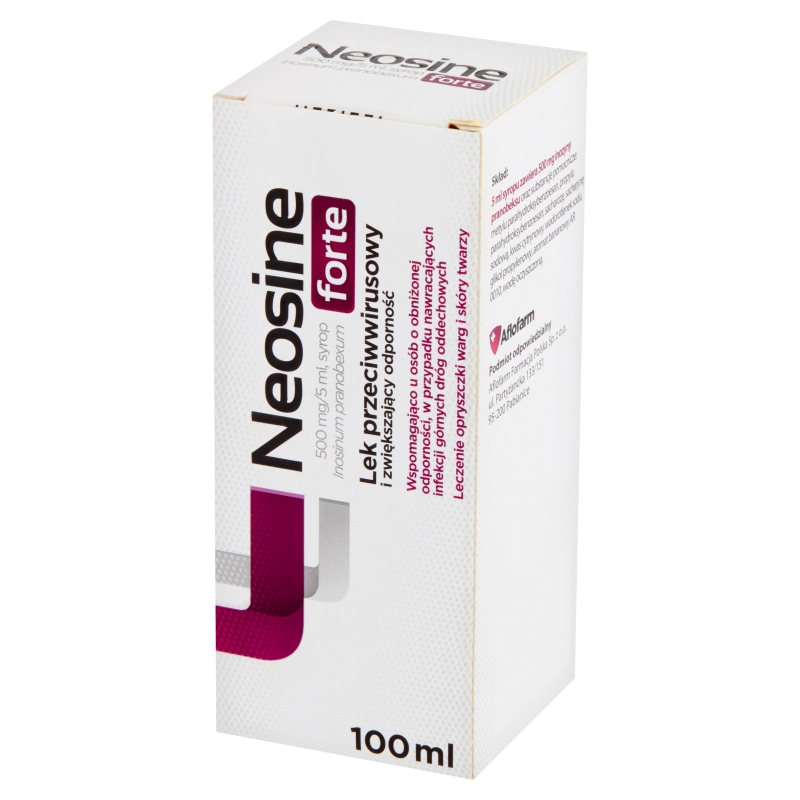 Neosine forte, syrop przeciwwirusowy, zwiększający odporność, butelka 100 ml