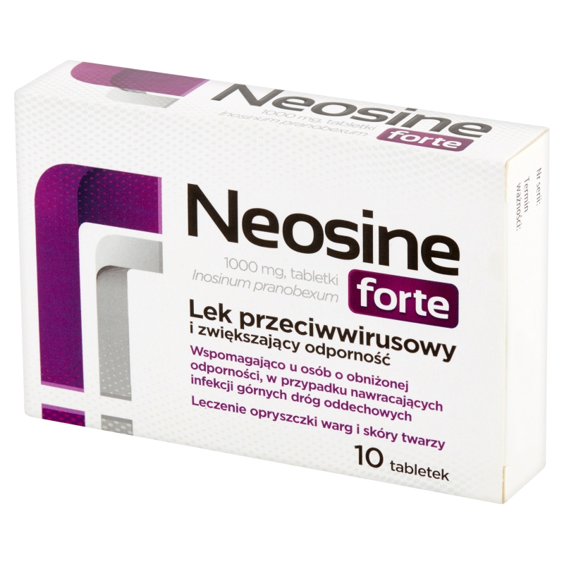 Neosine Forte, tabletki przeciwwirusowe, zwiększające odporność, 10 szt.