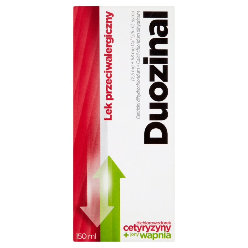 Duozinal, syrop o działaniu przeciwalergicznym 150 ml