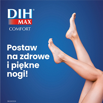 DIH Max Comfort 1000 mg, tabletki na bóle i nocne kurcze nóg, 60 szt.
