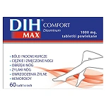 DIH Max Comfort 1000 mg tabletki na bóle i nocne kurcze nóg, 60 szt.