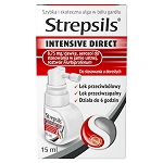 Strepsils Intensive Direct aerozol na ból gardła, butelka 15 ml KRÓTKA DATA 31.07.2026
