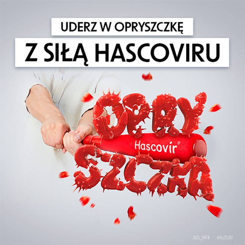 Hascovir Lipożel, żel na opryszczkę wargową, tuba 3 g